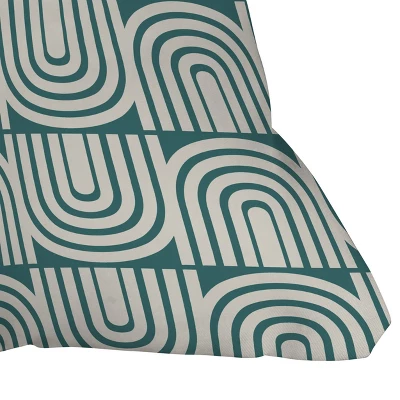 Deny Designs Heather Dutton Refraction Rainbow Square Outdoor Throw Pillow Teal/Cream 4 Deny Designs Heather Dutton Refraction Rainbow Square Outdoor Throw Pillow Teal/Cream - Image 2