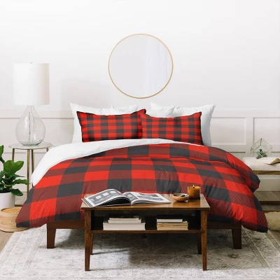 Zoe Wodarz Winter Cabin Plaid Duvet Cover 3 Zoe Wodarz Winter Cabin Plaid Duvet Cover