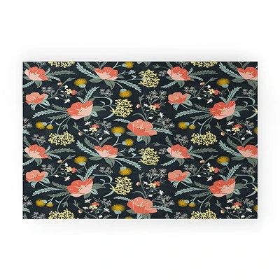 Heather Dutton Poppy Meadow Midnight Looped Vinyl Welcome Mat - Society6 7 Heather Dutton Poppy Meadow Midnight Looped Vinyl Welcome Mat - Society6 - Image 5