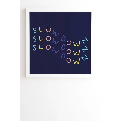 Jenny Chang-Rodriguez Slow Down Framed Wall Canvas White/Black - Deny Designs 7 Jenny Chang-Rodriguez Slow Down Framed Wall Canvas White/Black - Deny Designs - Image 5