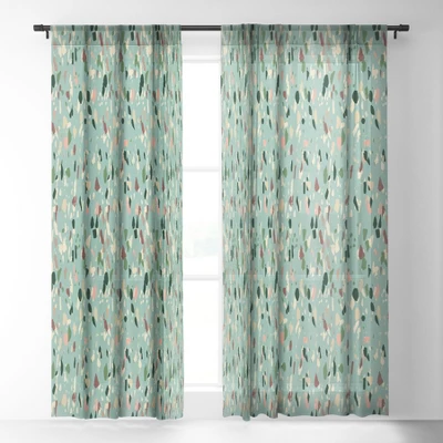 Holli Zollinger ZARAH TERRAZZO Single Panel Sheer Window Curtain - Deny Designs 3 Holli Zollinger ZARAH TERRAZZO Single Panel Sheer Window Curtain - Deny Designs