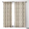 Iveta Abolina Peace Hands Tan 64" X 50" Single Panel Room Darkening Window Curtain - Deny Designs -Home Decor Store GUEST a23d51ac 0b23 47fb a89d 2957be5029d4