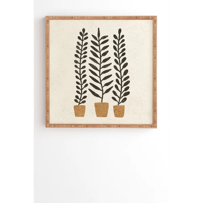 Pauline Stanley Potten Ferns Terracotta Framed Wall Art - Deny Designs 8 Pauline Stanley Potten Ferns Terracotta Framed Wall Art - Deny Designs - Image 6