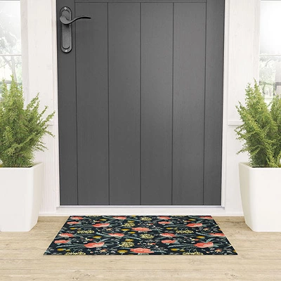 Heather Dutton Poppy Meadow Midnight Looped Vinyl Welcome Mat - Society6 3 Heather Dutton Poppy Meadow Midnight Looped Vinyl Welcome Mat - Society6