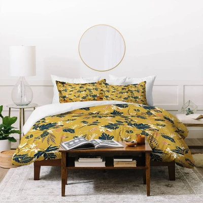 Marta Barragan Camarasa Floral Duvet Set - Deny Designs 4 Marta Barragan Camarasa Floral Duvet Set - Deny Designs - Image 2