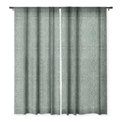 Marta Barragan Camarasa Abstract Pattern Linear Stroke Single Panel Sheer Window Curtain - Deny Designs 4 Marta Barragan Camarasa Abstract Pattern Linear Stroke Single Panel Sheer Window Curtain - Deny Designs - Image 2