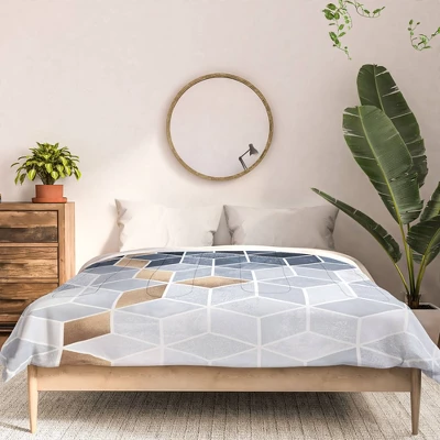 Elisabeth Fredriksson Soft Gradient Cubes 100% Cotton Comforter Set - Deny Designs 4 Elisabeth Fredriksson Soft Gradient Cubes 100% Cotton Comforter Set - Deny Designs - Image 2