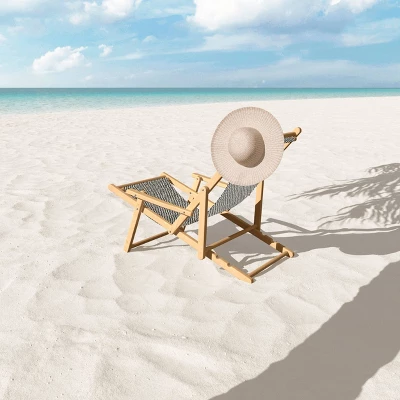 Iveta Ablolina Lazy Checker Coal Black Folding Lounge Chair Black - Deny Designs 4 Iveta Ablolina Lazy Checker Coal Black Folding Lounge Chair Black - Deny Designs - Image 2