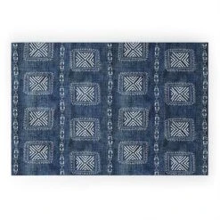 Schatzi Brown Mudcloth 3 Denim Looped Vinyl Welcome Mat - Society6 -Home Decor Store GUEST acd299d7 a911 480d 9faa 84909d8f7cfa