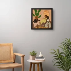 Nawaalillustrations Home Framed Wall Art Black - Deny Designs -Home Decor Store GUEST ad5bb5a4 96b6 4b6d 8587 248199b0a9ee