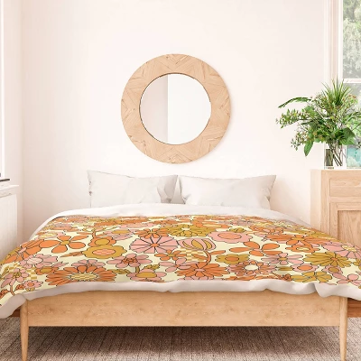 Jenean Morrison Checkered Past In Coral Duvet Cover Set Orange/Pink - Deny Designs 4 Jenean Morrison Checkered Past In Coral Duvet Cover Set Orange/Pink - Deny Designs - Image 2