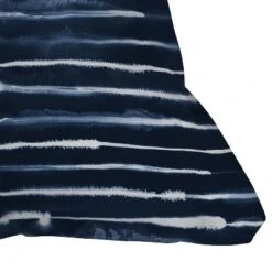 Ninola Design Stripes Square Throw Pillow Blue - Deny Designs