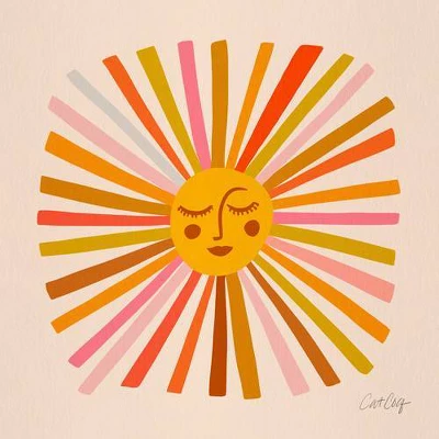 Cat Coquillette Sunshine Retro Ochre Palette Shower Curtain Yellow - Deny Designs 4 Cat Coquillette Sunshine Retro Ochre Palette Shower Curtain Yellow - Deny Designs - Image 2