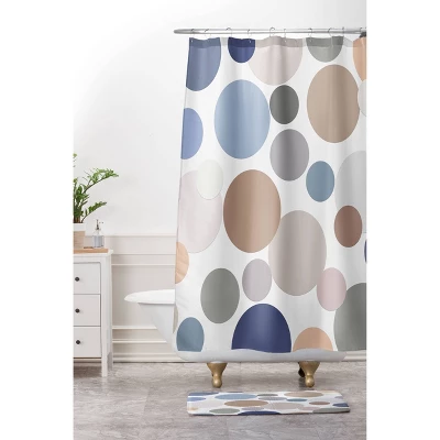 Sheila Wenzel-Ganny Cool Color Palette Shower Curtain Blue/Brown - Deny Designs 4 Sheila Wenzel-Ganny Cool Color Palette Shower Curtain Blue/Brown - Deny Designs - Image 2