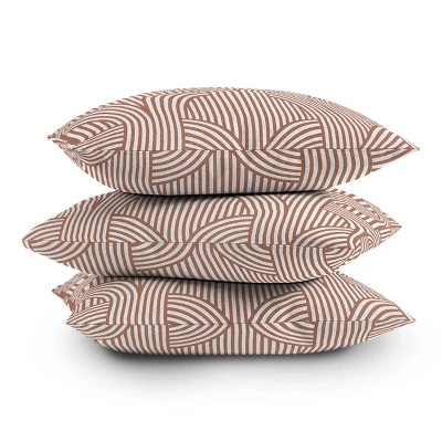 Deny Designs Marta Barragan Camarasa Retro Lines Square Outdoor Throw Pillow Beige 5 Deny Designs Marta Barragan Camarasa Retro Lines Square Outdoor Throw Pillow Beige - Image 3