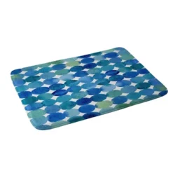 Angela Minca Memory Foam Bath Mat Blue - Deny Designs