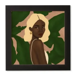12" X 12" Nawaalillustrations Blonde Framed Wall Art Black - Deny Designs 8 12" X 12" Nawaalillustrations Blonde Framed Wall Art Black - Deny Designs -Home Decor Store GUEST b62bd68e cceb 4af2 a50d ade7d19f7e6d