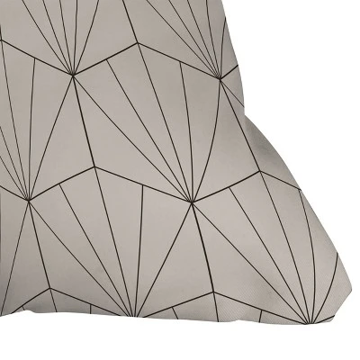 Deny Designs Color Poems Gisela Square Outdoor Throw Pillow Black/Cream 4 Deny Designs Color Poems Gisela Square Outdoor Throw Pillow Black/Cream - Image 2