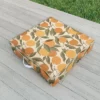 Cuss Yeah Designs Abstract Oranges Outdoor Floor Cushion - Deny Designs