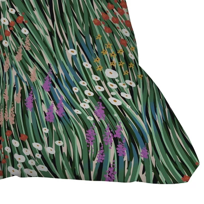 Windy Day In Garden Outdoor Throw Pillow - Deny Designs 3 Windy Day In Garden Outdoor Throw Pillow - Deny Designs