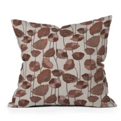 26"x26" Deny Designs Valentina Ramos Poppies Mocha Mousse Square Outdoor Throw Pillow Brown 9 26"x26" Deny Designs Valentina Ramos Poppies Mocha Mousse Square Outdoor Throw Pillow Brown -Home Decor Store GUEST bb8b3326 d917 48b4 b3d7 5823ae457aa0