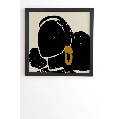 Domonique Brown Black Hair No. 4 Framed Wall Art Black - Deny Designs 7 Domonique Brown Black Hair No. 4 Framed Wall Art Black - Deny Designs - Image 5