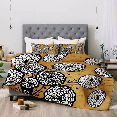 Deny Designs Julia Da Rocha Flowery Letter Comforter Set 3 Deny Designs Julia Da Rocha Flowery Letter Comforter Set