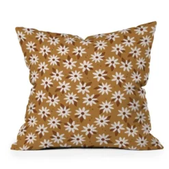 Deny Designs Avenie Boho Daisies Square Outdoor Throw Pillow Brown/Gold -Home Decor Store GUEST bdd35e3e fbc3 42c8 9896 1e08dfc729d1