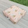 CoastL Studio Crane Peach Outdoor Floor Cushion - Deny Designs