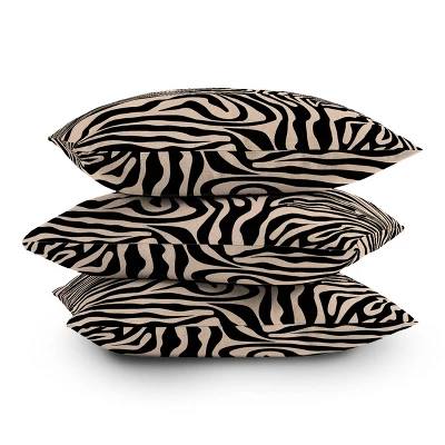 16"x16" Deny Designs Daily Regina Designs Zebra Outdoor Throw Pillow: UV & Mildew Resistant, Abstract Pattern 5 16"x16" Deny Designs Daily Regina Designs Zebra Outdoor Throw Pillow: UV & Mildew Resistant, Abstract Pattern - Image 3