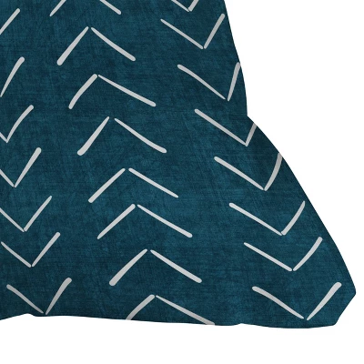 Becky Bailey Mud Cloth Big Arrows Square Throw Pillow Teal - Deny Designs 4 Becky Bailey Mud Cloth Big Arrows Square Throw Pillow Teal - Deny Designs - Image 2