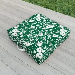 Marta Barragan Camarasa Monochrome Wild Garden Outdoor Floor Cushion - Deny Designs