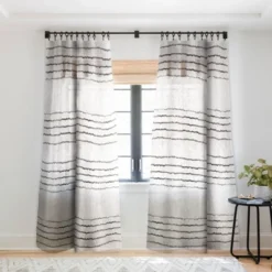 Holli Zollinger LINEN STRIPE RUSTIC Single Panel Sheer Window Curtain - Deny Designs -Home Decor Store GUEST c42c5beb ef09 4abd 8d02 2abdc0bc0b3b