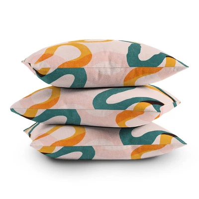 Thirty One Illustrations Streamers Square Throw Pillow Pink - Deny Designs 5 Thirty One Illustrations Streamers Square Throw Pillow Pink - Deny Designs - Image 3