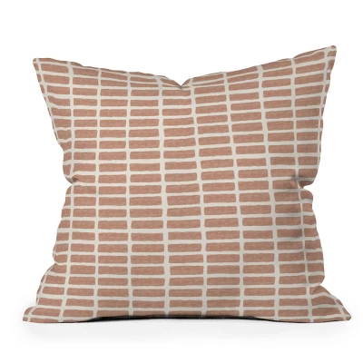Little Arrow Design Co. Block Tile Outdoor Throw Pillow Terracotta - Deny Designs 5 Little Arrow Design Co. Block Tile Outdoor Throw Pillow Terracotta - Deny Designs - Image 3
