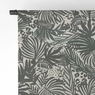 Marta Barragan Camarasa Wild Abstract Jungle On Black Single Panel Sheer Window Curtain - Deny Designs 5 Marta Barragan Camarasa Wild Abstract Jungle On Black Single Panel Sheer Window Curtain - Deny Designs - Image 3