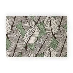 Alisa Galitsyna Tropical Banana Leaves Pattern Welcome Mat - Society6 -Home Decor Store GUEST c7f22767 8b29 4f56 9c31 b357722a8ee1