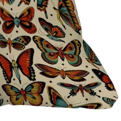 Cecitattoos Butterflies Outdoor Throw Pillow - Deny Designs