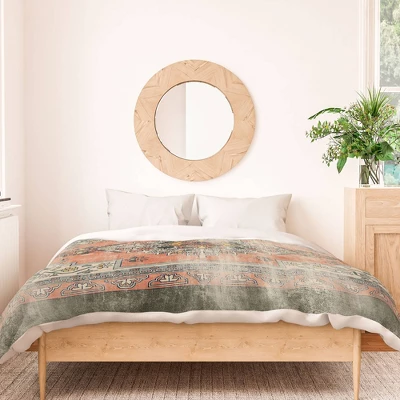 Deny Design Little Arrow Design Co Turkish Floral Orange Olive Duvet Cover Set Green 4 Deny Design Little Arrow Design Co Turkish Floral Orange Olive Duvet Cover Set Green - Image 2