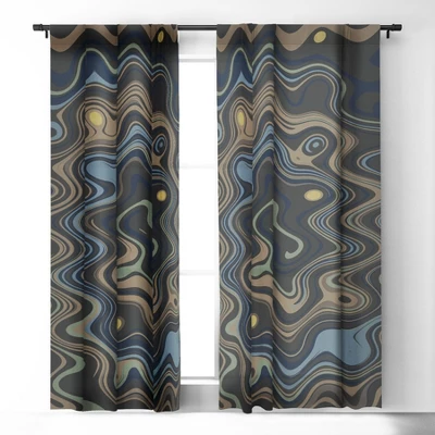 Viviana Gonzalez Texturally Abstract 84" X 50" Single Panel Blackout Window Curtain - Deny Designs 3 Viviana Gonzalez Texturally Abstract 84" X 50" Single Panel Blackout Window Curtain - Deny Designs