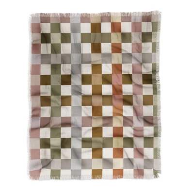 Ninola Design Multicolored Checker Natural Woven Throw Blanket - Deny Designs 7 Ninola Design Multicolored Checker Natural Woven Throw Blanket - Deny Designs - Image 5