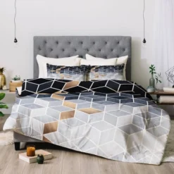 Elisabeth Fredriksson Soft Gradient Cubes 100% Cotton Comforter Set - Deny Designs 7 Elisabeth Fredriksson Soft Gradient Cubes 100% Cotton Comforter Set - Deny Designs -Home Decor Store GUEST cdfcd2cf 08c0 47df a121 5cea7c090279