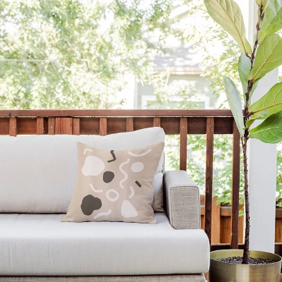 16"x16" Deny Designs Cortney Herron Abstract Outdoor Throw Pillow: Polyester Fill, Plain Weave, All Ages, Sewn Seam Closure 3 16"x16" Deny Designs Cortney Herron Abstract Outdoor Throw Pillow: Polyester Fill, Plain Weave, All Ages, Sewn Seam Closure