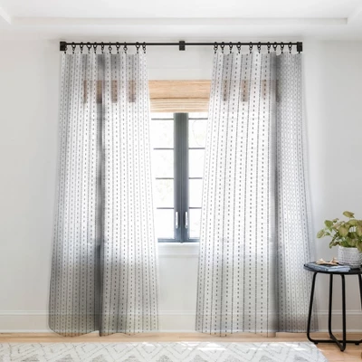 Holli Zollinger FRENCH LINEN STRIPE Single Panel Sheer Window Curtain - Deny Designs 5 Holli Zollinger FRENCH LINEN STRIPE Single Panel Sheer Window Curtain - Deny Designs - Image 3