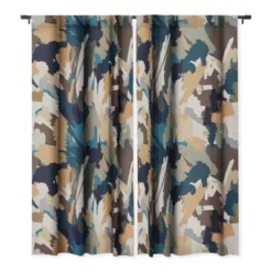 Ninola Design Artistic Texture Blue Gold 84" X 50" Single Panel Blackout Window Curtain - Deny Designs 7 Ninola Design Artistic Texture Blue Gold 84" X 50" Single Panel Blackout Window Curtain - Deny Designs -Home Decor Store GUEST cfe9b759 fd04 46ae 9c20 eea69caa5ab6