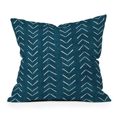 Becky Bailey Mud Cloth Big Arrows Square Throw Pillow Teal - Deny Designs 6 Becky Bailey Mud Cloth Big Arrows Square Throw Pillow Teal - Deny Designs - Image 4