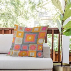 26"x26" Deny Designs Alisa Galitsyna Watercolor Tiles Square Outdoor Throw Pillow -Home Decor Store GUEST d4375a95 79c5 478d 8164 8ec1d0952c95