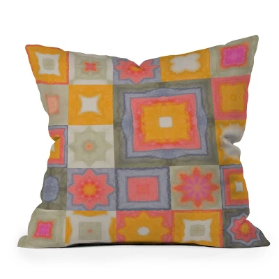 20"x20" Deny Designs Alisa Galitsyna Watercolor Tiles Square Outdoor Throw Pillow 6 20"x20" Deny Designs Alisa Galitsyna Watercolor Tiles Square Outdoor Throw Pillow - Image 4