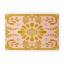 Sewzinski Boho Florals Yellow White Pink Looped Vinyl Welcome Mat - Society6 12 Sewzinski Boho Florals Yellow White Pink Looped Vinyl Welcome Mat - Society6 -Home Decor Store GUEST d53b9ebf adaf 486b 8704 8c014e7ad53c