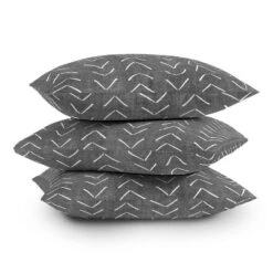 16"x16" Becky Bailey Mud Cloth Big Arrows Square Throw Pillow Gray - Deny Designs -Home Decor Store GUEST d5e0f25a f7c2 4bcd 9aba 295297c35b82
